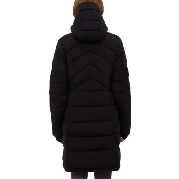Bench Women's XXL Black Quilted Hooded Puffer Coat Jck0248 - Picture 4 of 15